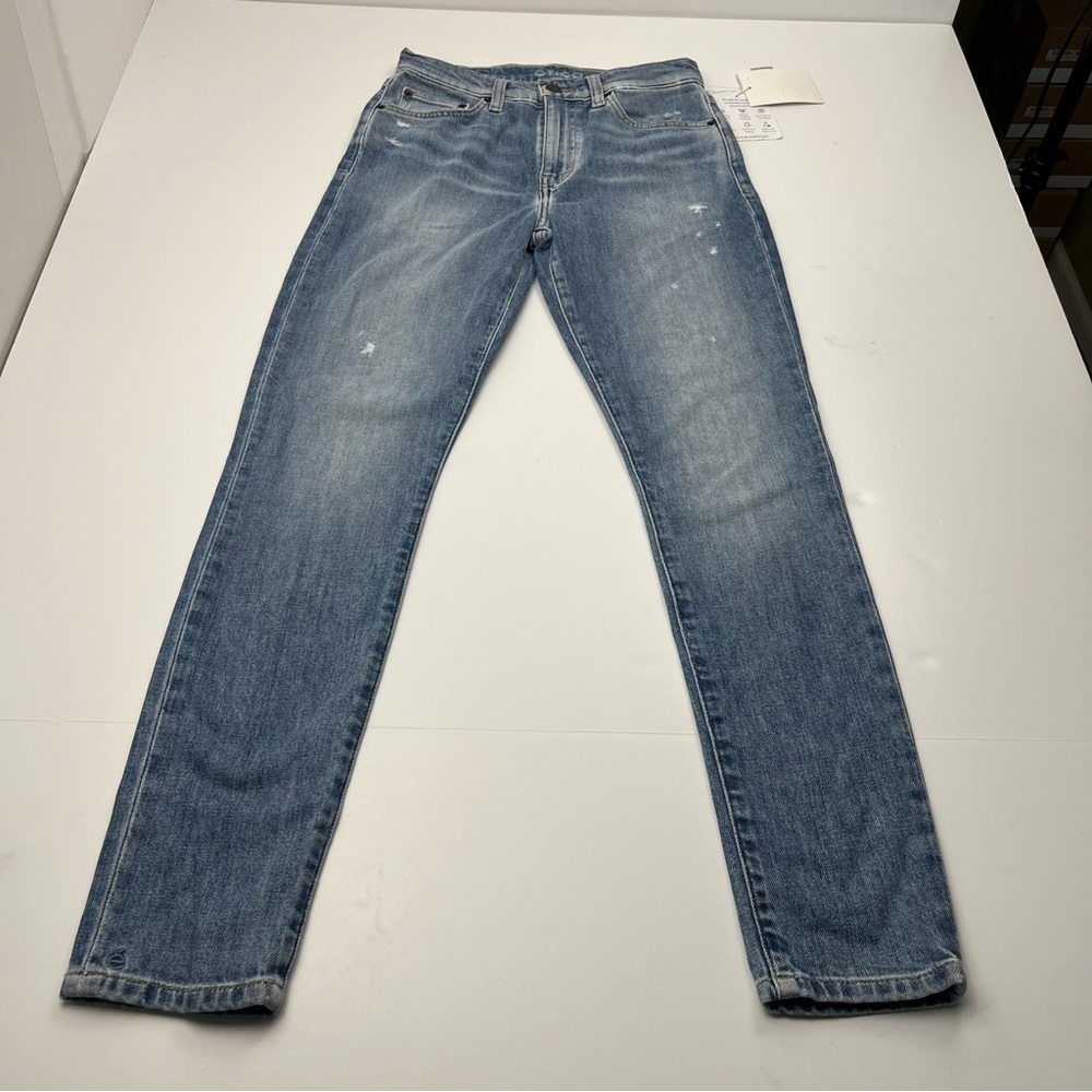 ETICA Giselle Mid Rise Organic Denim Ankle Skinny Jean Womens Size 25 Blue NEW